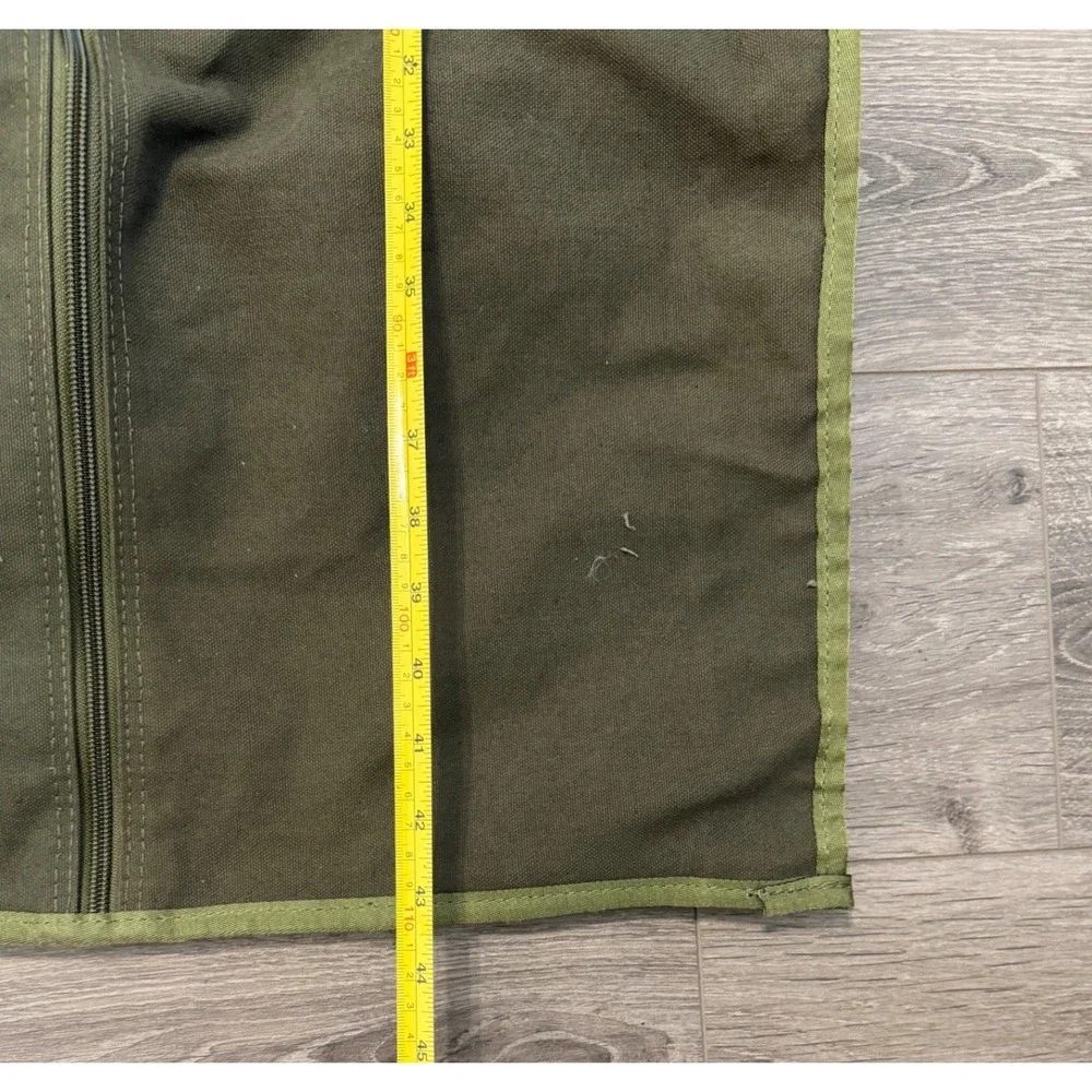 Vintage Tony's Pizza‎ Service Canvas Leather Garment Bag Uniform Carrier